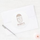 Koffieticker Ronde Sticker (Envelop)