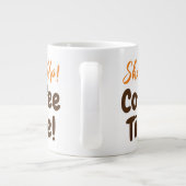 Koffietijd afsluiten grote koffiekop (Achterkant)