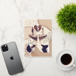 Koffietijd, alles wat we nodig hebben is koffie, k folie wenskaart