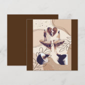 Koffietijd, alles wat we nodig hebben is koffie, k kaart (Voorkant / Achterkant)