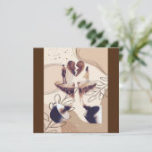 Koffietijd, alles wat we nodig hebben is koffie, k kaart (Staand voorkant)