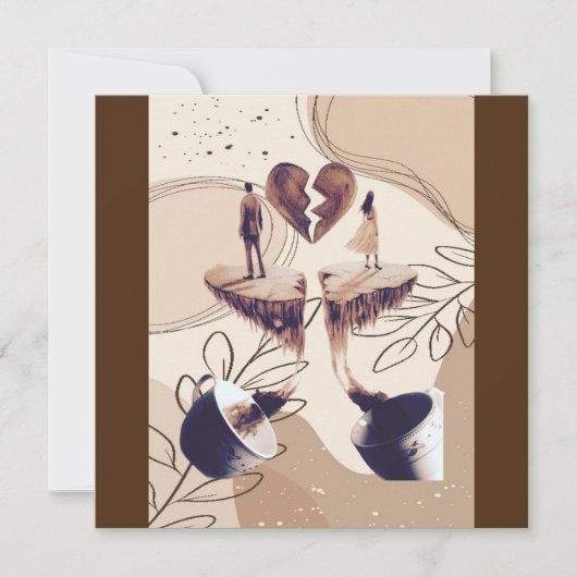 Koffietijd, alles wat we nodig hebben is koffie, k kaart (Voorkant)