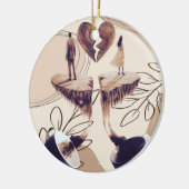 Koffietijd, alles wat we nodig hebben is koffie, k keramisch ornament (Links)