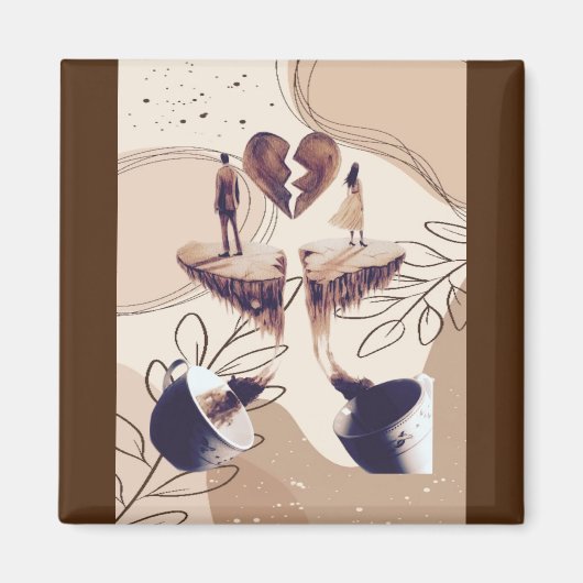 Koffietijd, alles wat we nodig hebben is koffie, k magneet (Voorkant)