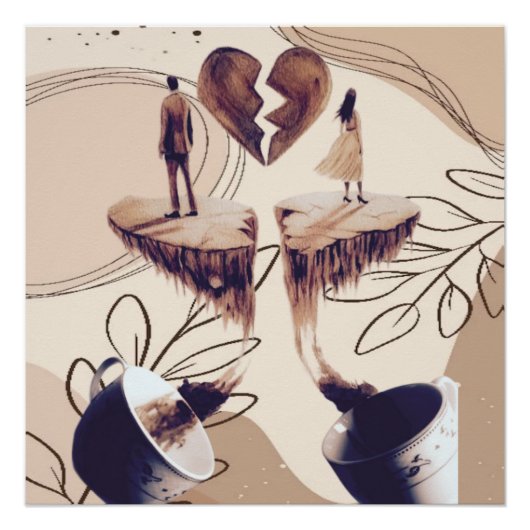 Koffietijd, alles wat we nodig hebben is koffie, k perfect poster (Voorkant)