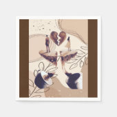 Koffietijd, alles wat we nodig hebben is koffie, k servet (Voorkant)