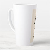 Koffietijd begint nu latte mok (Linkerhoek)