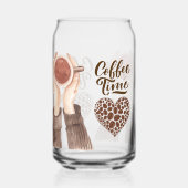 Koffietijd Blikvorm Glas (Voorkant)