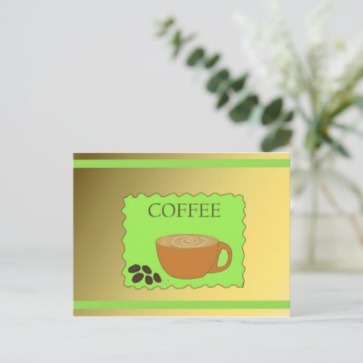 Koffietijd Briefkaart (Staand voorkant)