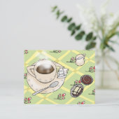koffietijd briefkaart (Staand voorkant)