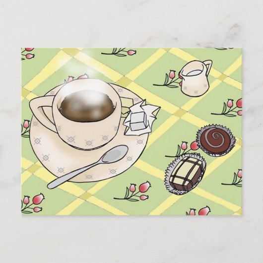 koffietijd briefkaart (Voorkant)
