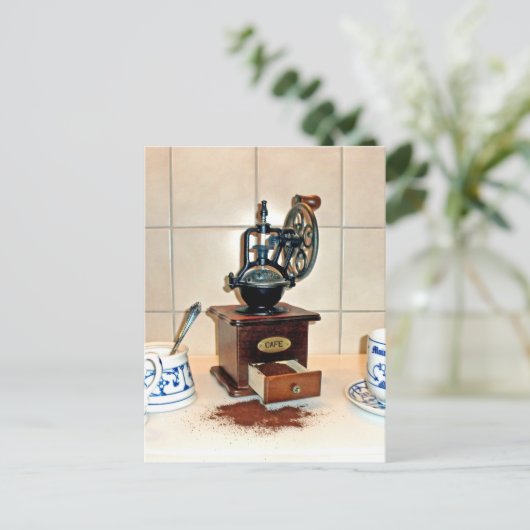 koffietijd briefkaart (Staand voorkant)