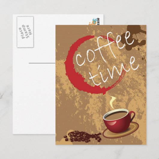 Koffietijd Briefkaart (Voorkant / Achterkant)