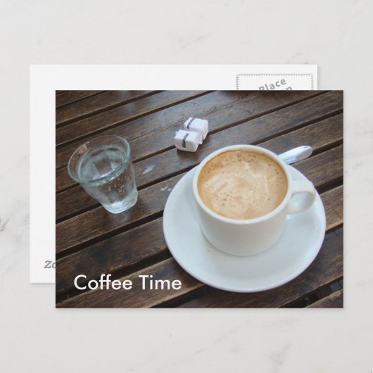Koffietijd Briefkaart (Voorkant / Achterkant)