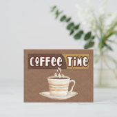 Koffietijd-briefkaart Briefkaart (Staand voorkant)