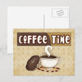 Koffietijd-briefkaart Briefkaart (Voorkant / Achterkant)