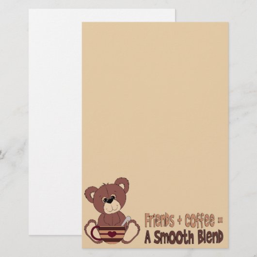 Koffietijd briefpapier (Voorkant / Achterkant)