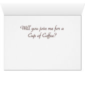 Koffietijd CC0227 Art Nouveau Folded Card (Binenzijde Horizontaal (Onderkant))