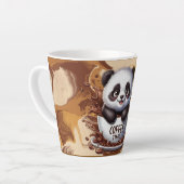 koffietijd, cute panda latte mok (Linkerhoek)