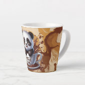 koffietijd, cute panda latte mok (Rechterhoek)