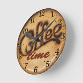 Koffietijd Decoratieve wandklok (Hoek)