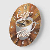 Koffietijd Decoratieve wandklok (Hoek)