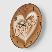 Koffietijd Decoratieve wandklok (Hoek)