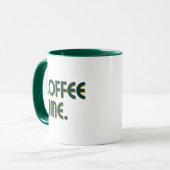 Koffietijd | Eenvoudige Minimalistische Dagelijkse Mok (Voorkant links)
