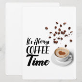 KOFFIETIJD FEESTDAGENKAART (Voorkant / Achterkant)
