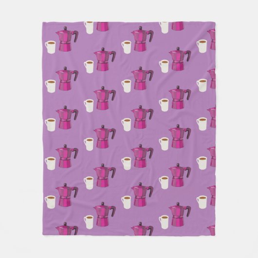 Koffietijd Fleece Deken (Voorkant)
