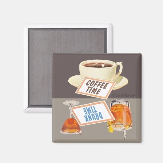 Koffietijd flip magnet (Voorkant / Achterkant)