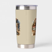 Koffietijd geïsoleerde tuimelaar drinkbeker (Links)