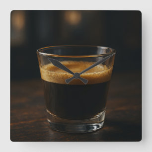 Koffietijd – Gezellige wandklok