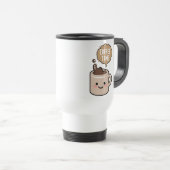 koffietijd grappige kawaii koffie reisbeker (Voorkant rechts)