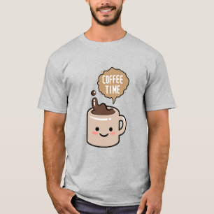 koffietijd grappige kawaii koffie t-shirt