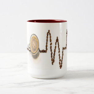 Koffietijd hartdiagram mok