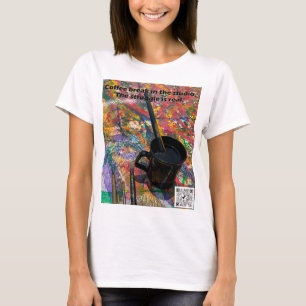 Koffietijd in de studio t-shirt