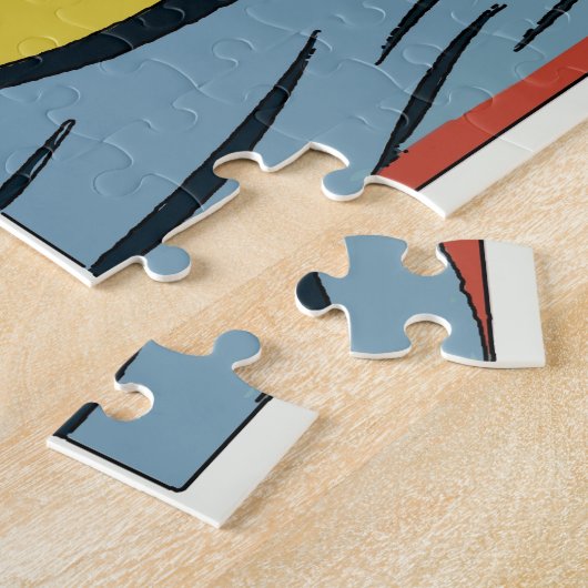  koffietijd Jigzaag Puzzle Legpuzzel (Zijkant)