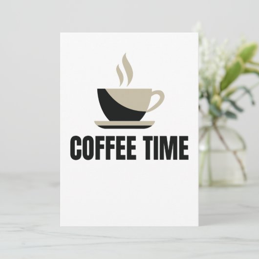 Koffietijd Kaart (Staand voorkant)