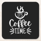 Koffietijd Kartonnen Onderzetters (Voorkant)