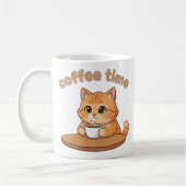 Koffietijd Kitty Mok | Cadeau voor kattenliefhebbe (Links)