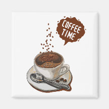 Koffietijd Klassieke kunst voor koffieklaver Brown