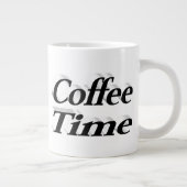 Koffietijd koffie citeert zwarte halve tekst grote koffiekop (Rechts)