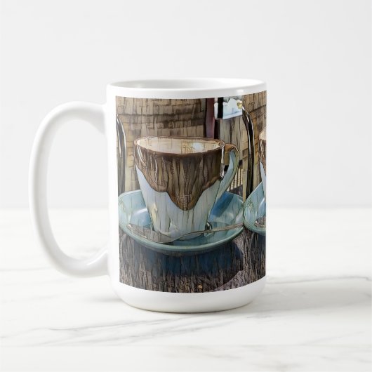 Koffietijd Kubisme Kunst, Koffie Mok (Links)