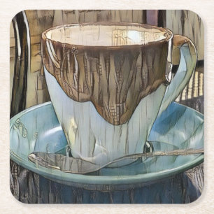Koffietijd Kubisme Kunst, Koffie Mok Kartonnen Onderzetters