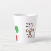 Koffietijd latte Mok (Voorkant)