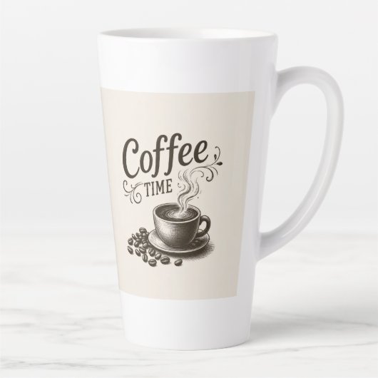 Koffietijd Latte Mok 0,35 en 0,5 l (Rechts)