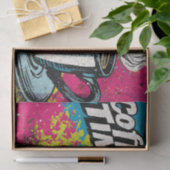"Koffietijd" Levendig Pop Art Mok Design Tissuepapier (Geschenk)