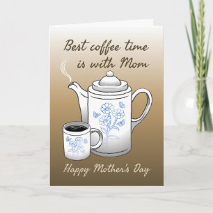 Koffietijd met een lekker kopje koffie kaart