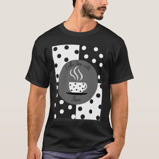 koffietijd met Jezus T-shirt (Voorkant)